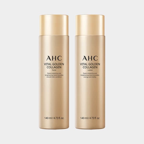 AHC_공식스토어 AHC 바이탈 골든콜라겐 기초 2종세트 토너 로션