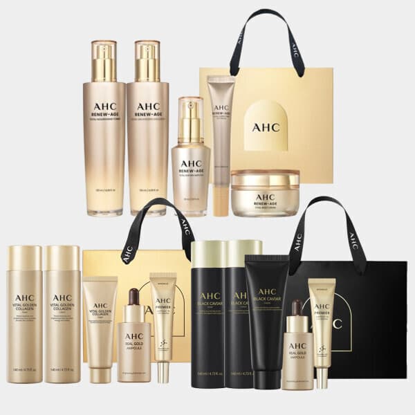 AHC_공식스토어 AHC 리뉴에이지 골든 콜라겐 블랙 캐비어 세트 택1 - 최저가 47,900원