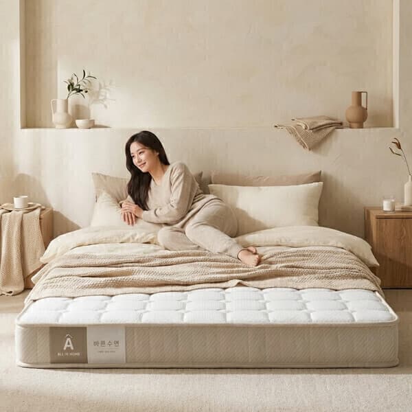 ALLINHOME 올인홈 롤팩 매트리스 딥슬립 고밀도 폼 에어메쉬 토퍼 슈퍼싱글/퀸