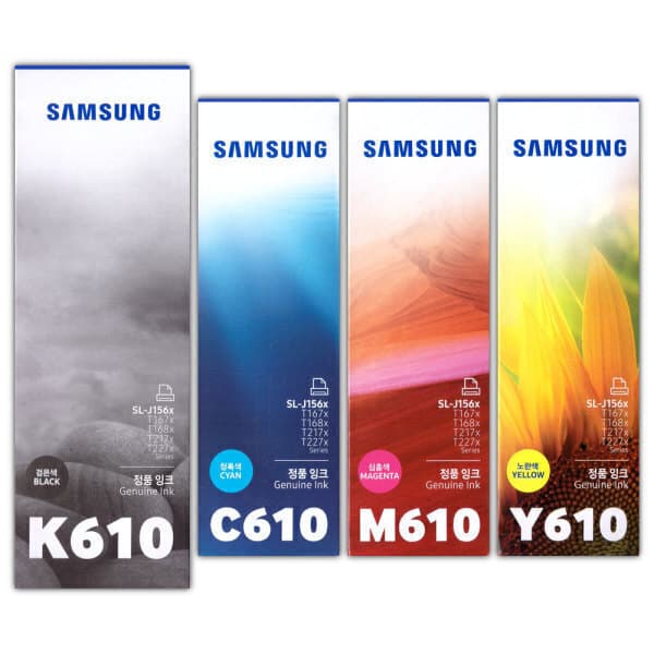 잉크스토리 삼성 정품 프린터잉크 INK-K610 INK-C610 INK-M610 INK-Y610 4색 세트 - 최저가 59,000원