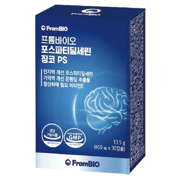 NS홈쇼핑 프롬바이오 포스파티딜세린 징코 PS 30캡슐 6박스
