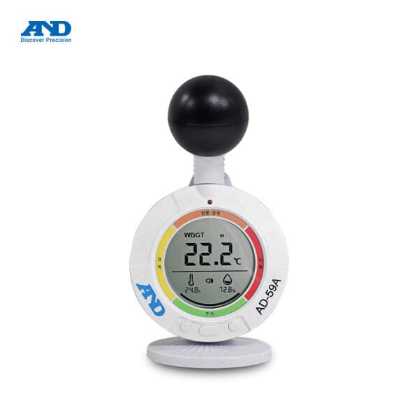 저울프라자 AND 열중증지수 모니터 AD-59A 흑구 온습도계 WBGT - 최저가 102,300원