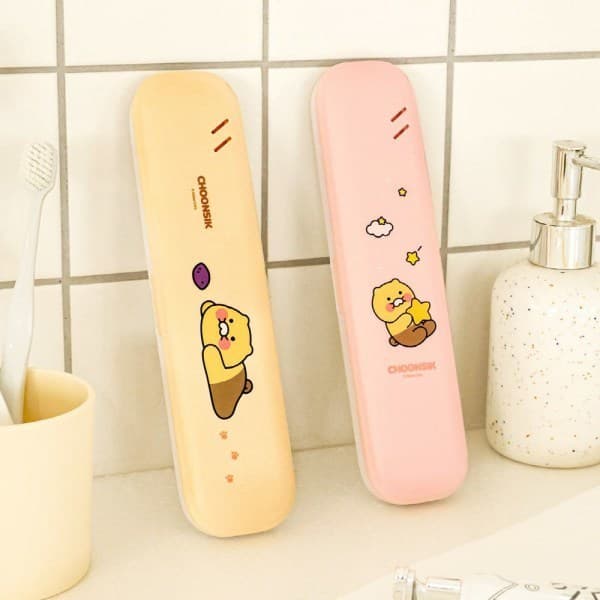 홈앤키즈 카카오프렌즈 춘식이 1인용 무선 칫솔 살균기 UV