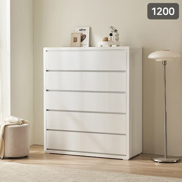 CJ온스타일 초대형 퓨어빅 1200 5단 광폭 서랍장 - 최저가 219,000원