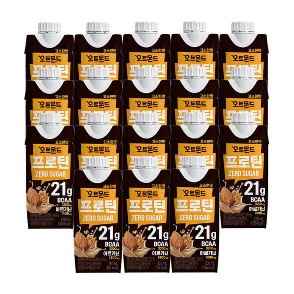 롯데칠성스타배송 오트몬드 프로틴 고소한맛 250ml x18입