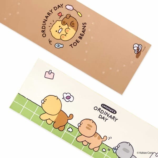 홈앤키즈 카카오프렌즈 춘식이의일상 요가 매트타올 논슬립 미끄럼방지 - 최저가 29,900원
