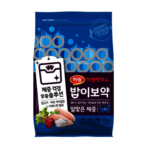 나인에잇몰 하림펫푸드 밥이보약 CAT 알맞은 체중 고양이사료 2kg