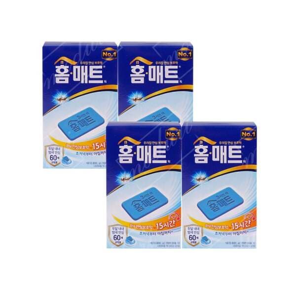 참코리아 훈증기 모기향훈증기 홈매트 모기 240매 리필