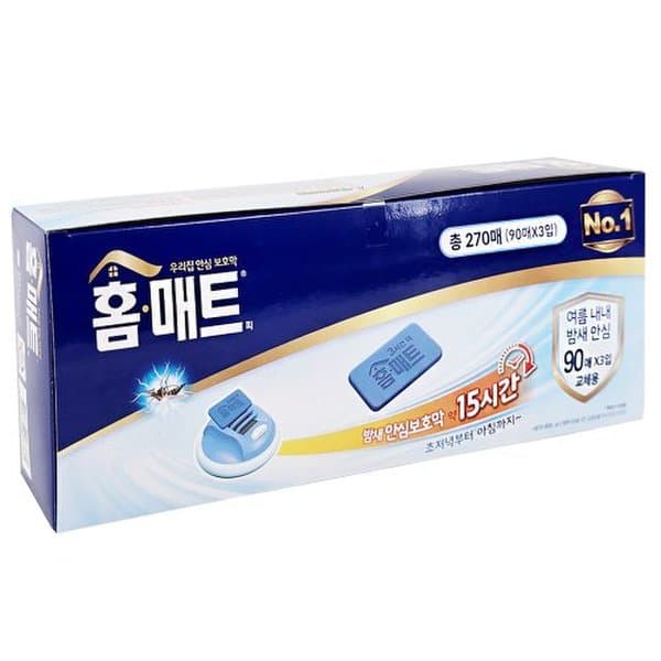 신세계몰 홈매트 리필 270매 ( 90매 x 3개 ) 모기향 모기약