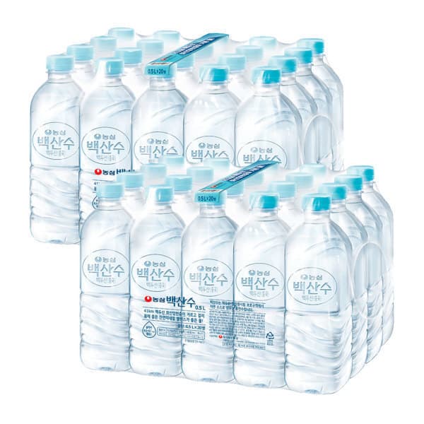 농심백산수-스타배송 백산수 500ml 40병 - 최저가 14,550원
