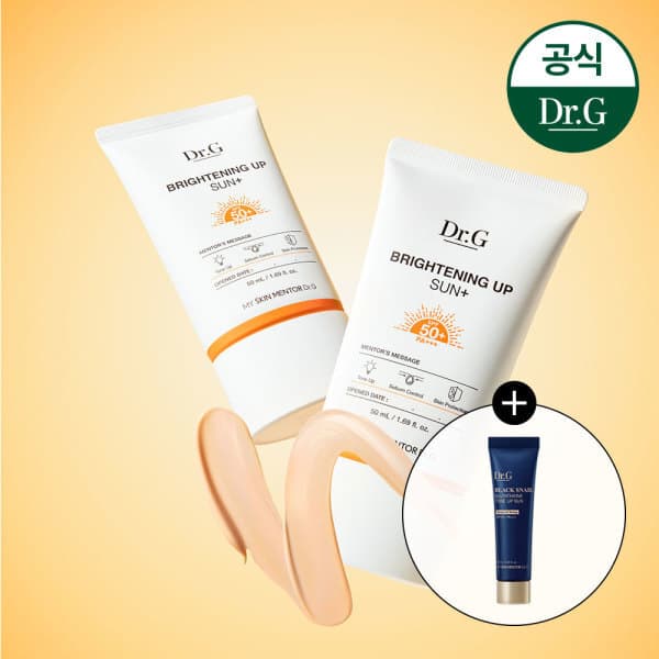 닥터지공식스토어 닥터지 브라이트닝 업 선 플러스 50ml 1+1 + 블랙스네일 톤업 선 10ml - 최저가 35,370원