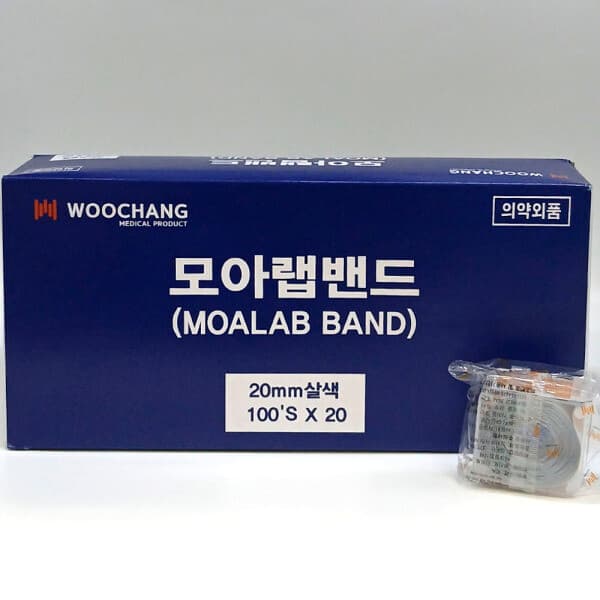 월드비젼팜 모아랩 밴드 20mm 100매 X 20롤 주사밴드
