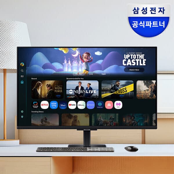 삼성공식파트너_오제 삼성 M5 M50F LS27FM500 27인치 스마트모니터 블랙