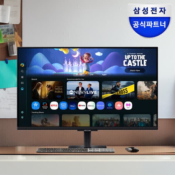 삼성공식파트너_오제 삼성 M5 M50F LS32FM500 32인치 스마트모니터 블랙
