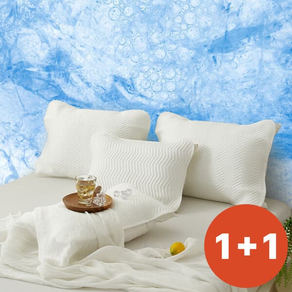 가온길카페트 아이스쿨 접촉 냉감 여름 베개 커버 2size 1+1 - 최저가 14,200원