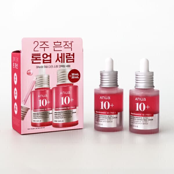 옴니코스 아누아 나이아신아마이드 10 TXA 4 다크 스팟 코렉팅 세럼 30mL 2입