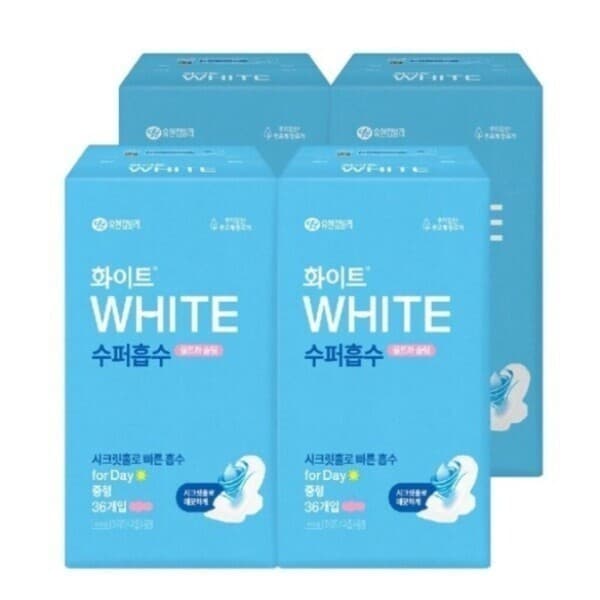 유앤지라이프 화이트 수퍼흡수 중형 36개 x 4팩 - 최저가 33,890원