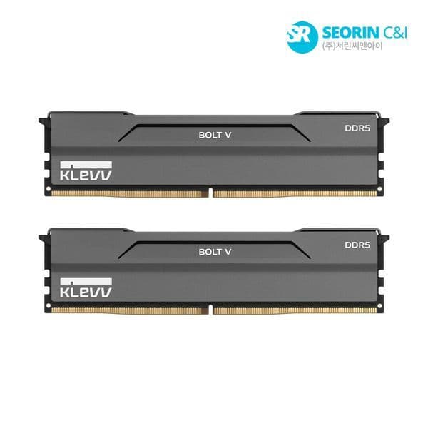 (주)서린씨앤아이 서린공식 ESSENCORE KLEVV DDR5-6000 CL30 BOLT V 블랙 64GB(32Gx2) - 최저가 1,450,800원
