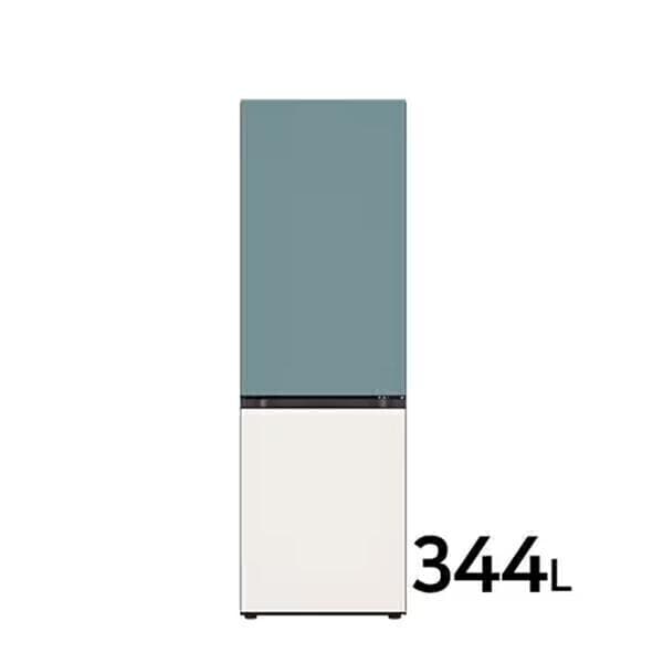 포유아이엔씨1 LG전자 오브제 모던엣지 344리터 냉장냉동고 민트베이지 Q343MTEF33