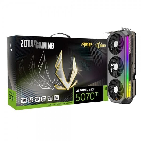 베이스캠프샵 ZOTAC GAMING 지포스 RTX 5070 Ti AMP Extreme Infinity D7 16GB