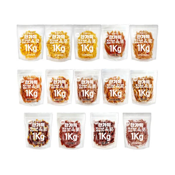 아지유통1 펫블리스 점보육포 1kg 강아지간식