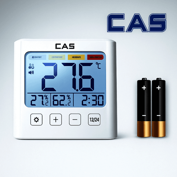 누누마트 카스 CAS 디지털 체감온도계 온습도계 T702 4단계 고온정보 경보음 - 최저가 35,000원