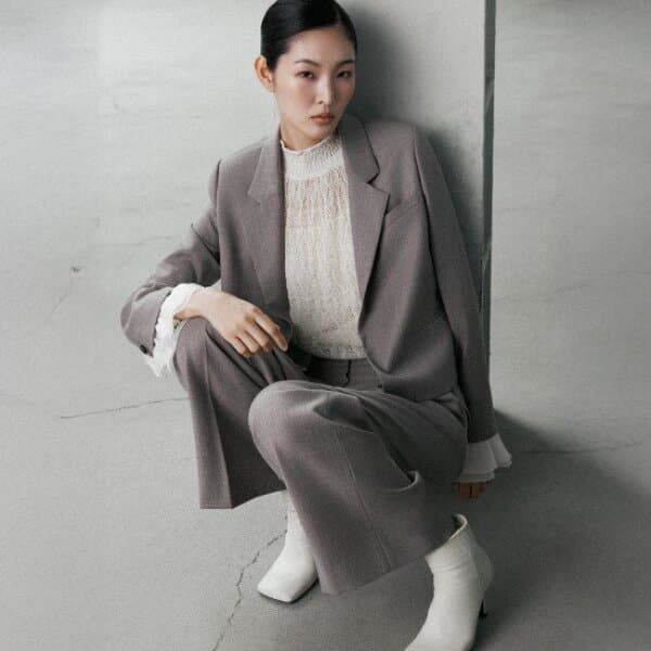 GS_SHOP_TV 르네크루 25FW 울100% 크롭 재킷 - 최저가 99,900원