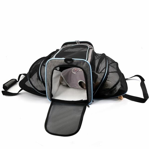 퍼피허그 퍼피허그 펫돔 강아지 고양이 확장형 이동 캐리어 가방