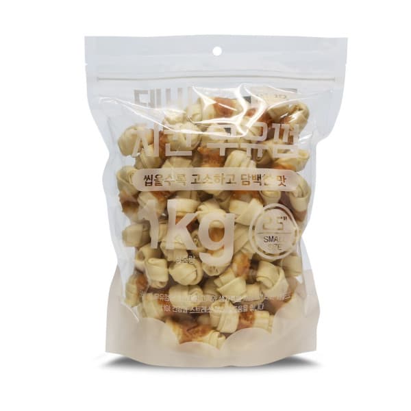 국민펫샵 테비 치킨 우유껌 2.5인치(S) 1kg