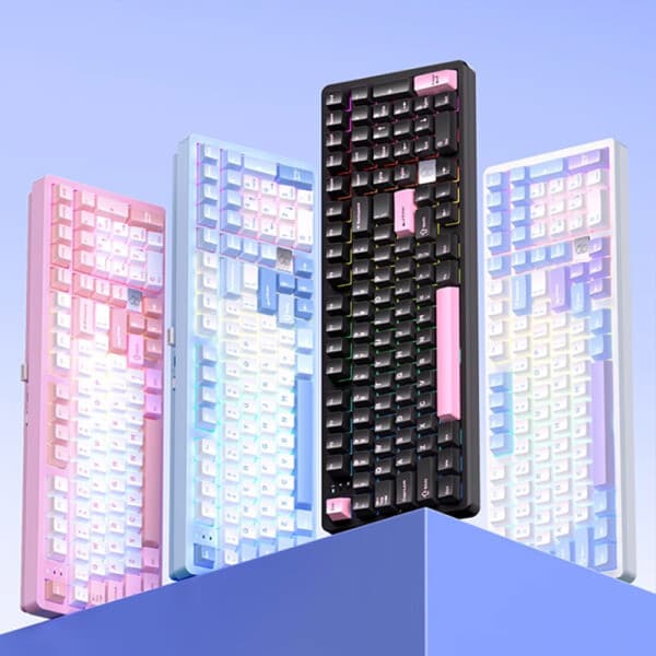 smtone LEOBOG Hi98C Pro 무선 블루투스 기계식 키보드 101키 핫스왑 RGB - 최저가 65,010원