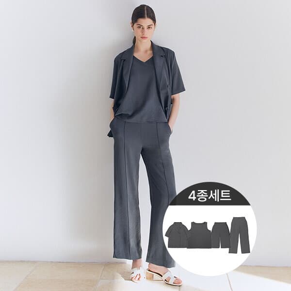 롯데 아이몰 리베레츠 크링클포멀셋업 4종 자켓 이너 팬츠 플레어팬츠 - 최저가 17,910원