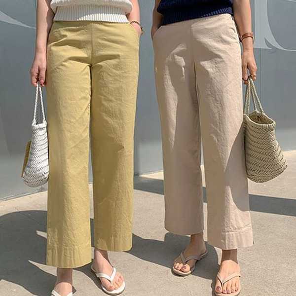 홈앤쇼핑MALL 코코블랙 굿스판 일자 면팬츠 8color