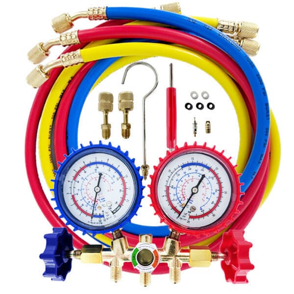 솔리드코리아 솔리드 매니폴드 게이지 세트 R22 R410A 에어컨 냉매 충전 - 최저가 28,880원