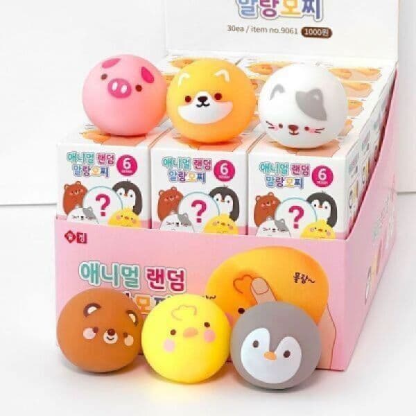 클레시아몰 애니멀 랜덤 말랑 모찌 30개 1세트 스퀴시
