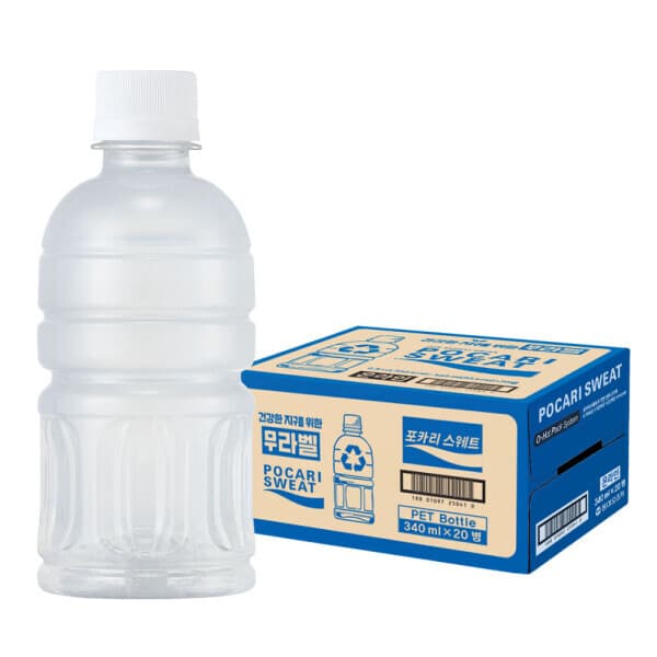 나우씨 포카리스웨트 무라벨 340ml 20개