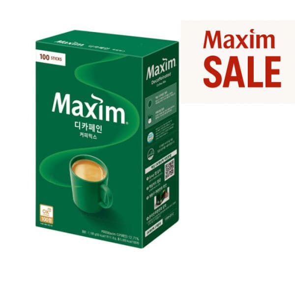 가람24 맥심 디카페인 커피 믹스 11.8g 100개입 - 최저가 24,590원