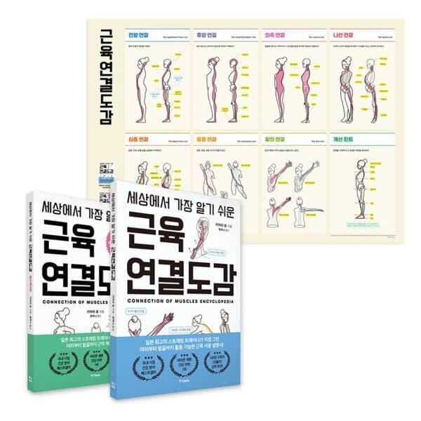 예스24도서 세상에서 가장 알기 쉬운 근육연결도감 세트 - 최저가 31,500원