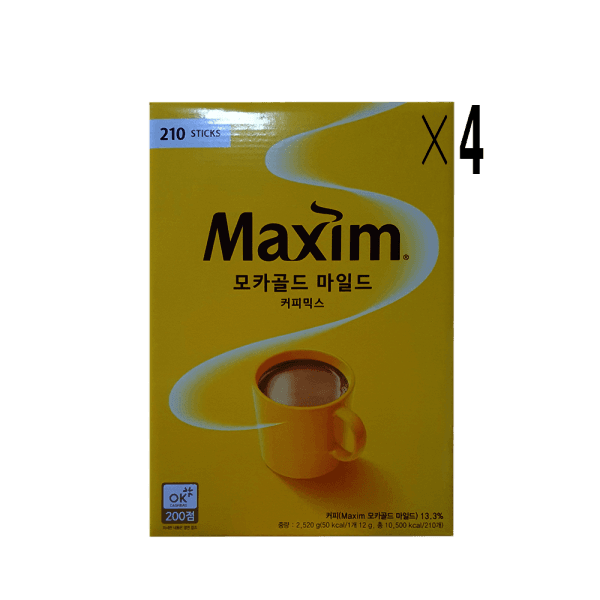 여기서STOP 맥심 모카골드 마일드커피믹스 210T X 4개 - 최저가 133,500원
