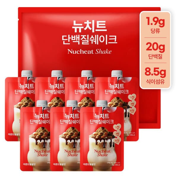 나우씨 뉴치트 단백질 쉐이크 파우치 아몬드봉봉맛 45g 7개 - 최저가 36,700원