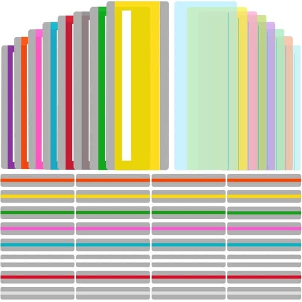 프라임박 48개 가이드 리딩 스트립 북마크 강조 표시 읽기 자 색상 오버레이 - 최저가 35,950원