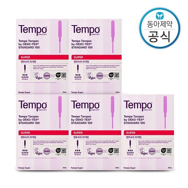 신세계몰 템포 슈퍼 사이즈 100p 순면 탐폰