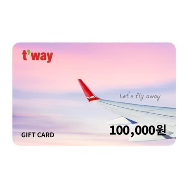 쿠프마케팅 (티웨이항공) 기프트카드 10만원권