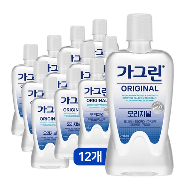 너만아는잡화점2 동아제약 가그린 오리지널 750ml x 12개 구강청결제 - 최저가 67,700원