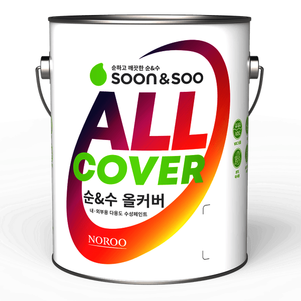 핸디플러스 노루페인트 순앤수 올커버 4L 백색 반광