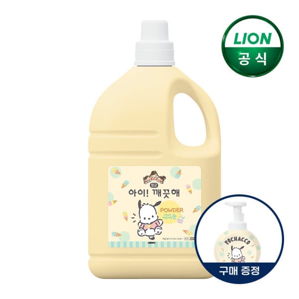 라이온코리아직영몰 아이깨끗해 X포차코 핸드워시 대용량 리필 순향 4.5L 1개