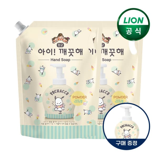 라이온코리아직영몰 아이깨끗해 X포차코 핸드워시 순향 1.8L 2개 - 최저가 21,900원