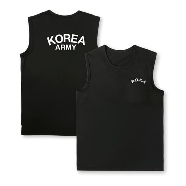 언룩 남성 아미 ROKA/ROKAF/ROKMC/ROKN 코튼 머슬 나시 L-7XL - 최저가 10,900원