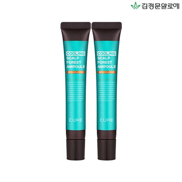 홈앤쇼핑 김정문알로에 큐어 쿨링 스칼프 포레스트 앰플 2개