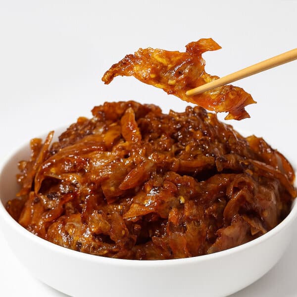 푸드마니 쥐포채 무침 500g 여수김치명가제조 국내산양념