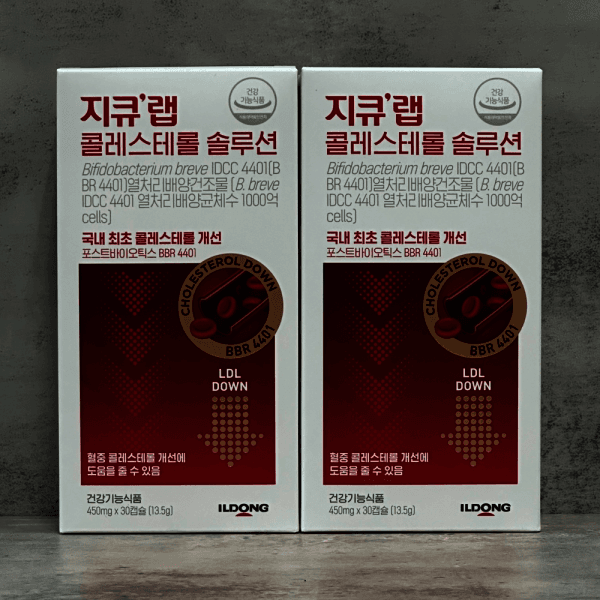 앤코마켓 일동제약 지큐랩 콜레스테롤 솔루션 30캡슐 x 2개